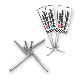 Tornado Signs 4 Pole Cluster Base