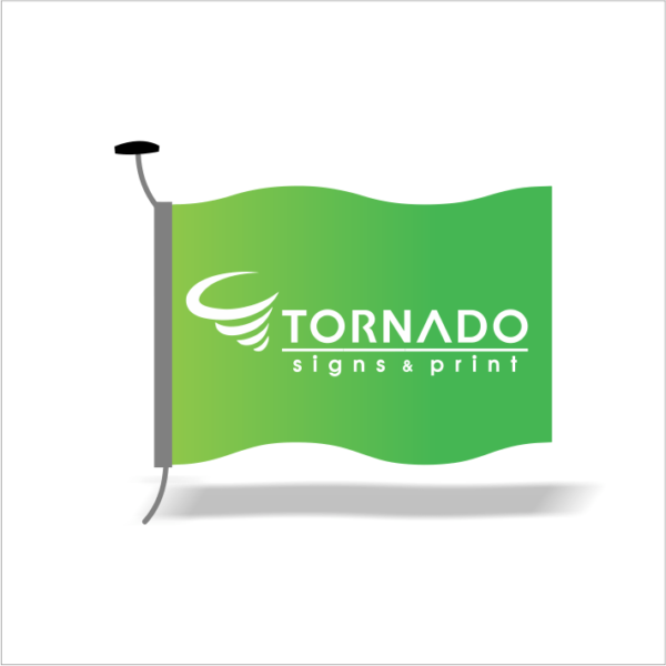 Tornado Signs Branded Flasgs